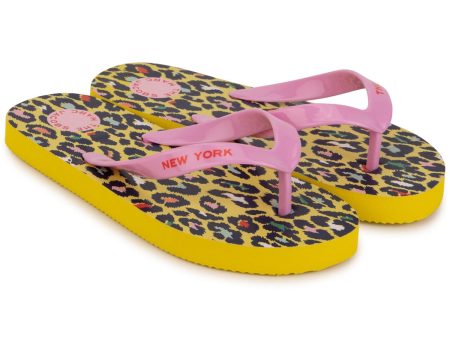 Boys & Girls Pink Logo Slippers Discount