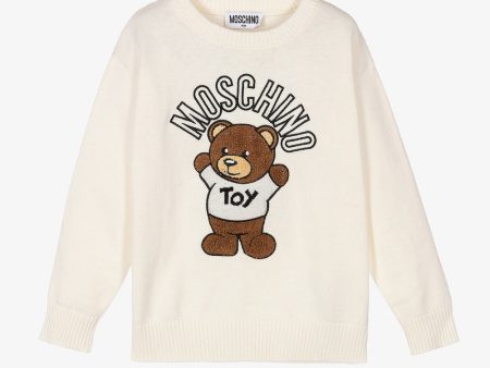 Boys & Girls White Bear Sweater on Sale