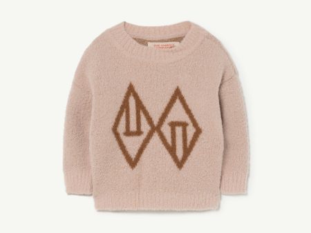 Baby Boys & Girls Beige Logo Sweater Fashion