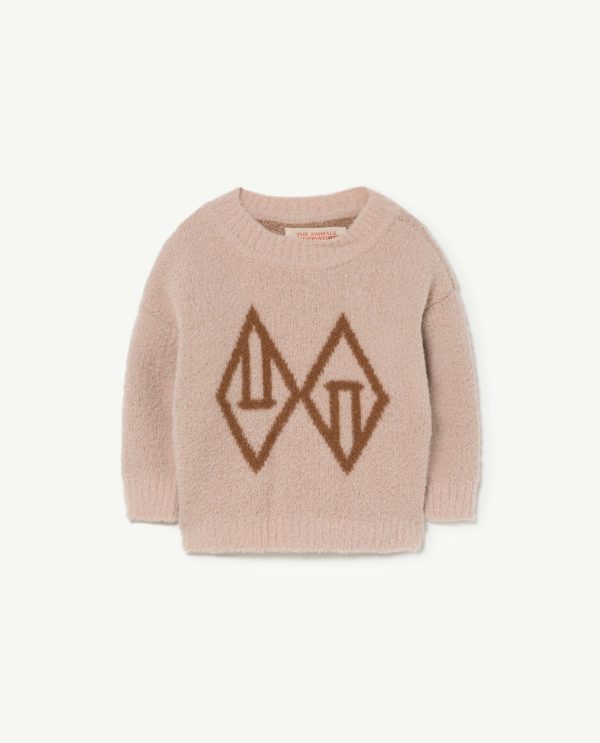 Baby Boys & Girls Beige Logo Sweater Fashion