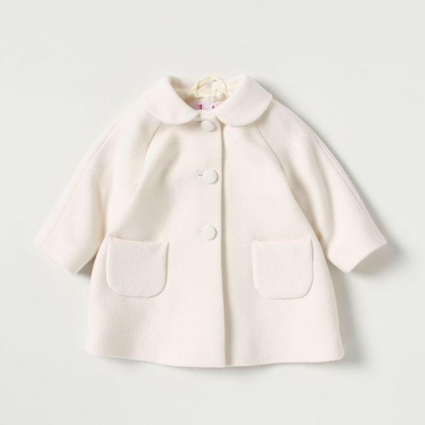 Baby Girls White Wool Coat For Discount