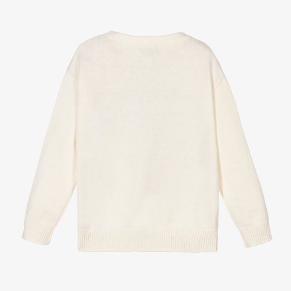 Boys & Girls White Bear Sweater on Sale