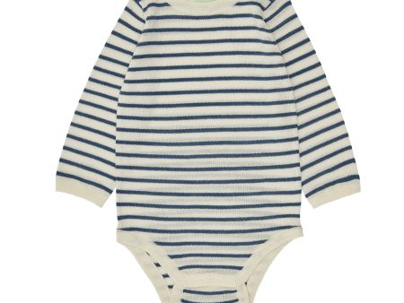 Baby Boys & Girls Blue Stripes Wool Babysuit Online Sale