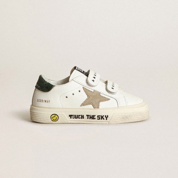 Boys & Girls Green Star Shoes Online now