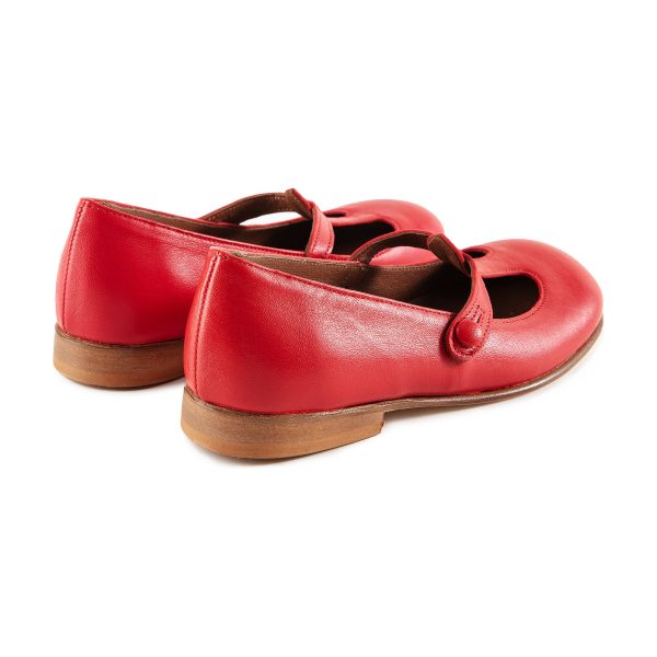 Boys & Girls Red Leather Sandals Discount