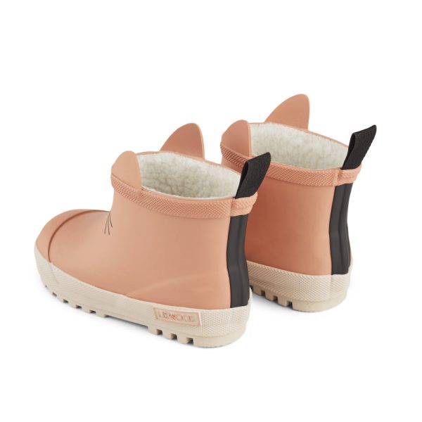 Boys & Girls Pink Cat Rubber Boots Discount