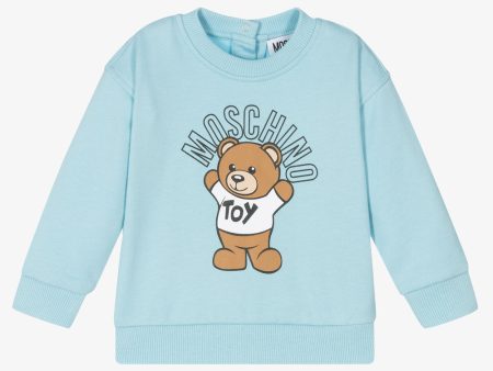 Baby Boys & Girls Blue Cotton Sweatshirt For Cheap