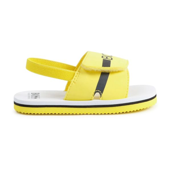 Boys & Girls Yellow Logo Sandals Cheap