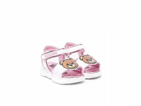 Baby Girls White Teddy Sandals on Sale