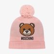 Boys & Girls Pink Logo Pom-Pom Hat For Sale