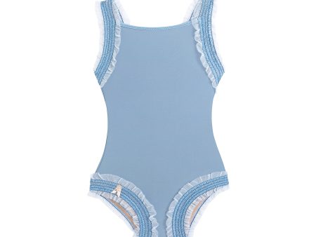 Girls Light Blue Ballet Onesies For Discount