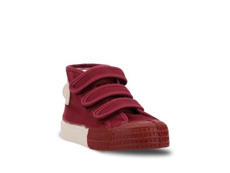 Boys & Girls Wine Red Canvas Shoes Supply