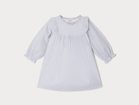 Baby Girls Blue Stripes Dress Supply