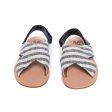 Boys & Girls Black Stripes Sandals Hot on Sale