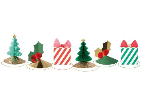 Mixed Christmas Party Hats (6 Pack) Hot on Sale