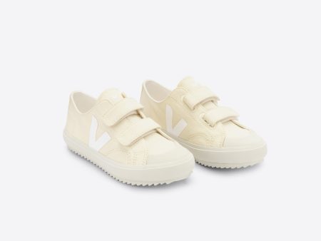 Boys & Girls White  OLLIE  Canvas Shoes Cheap