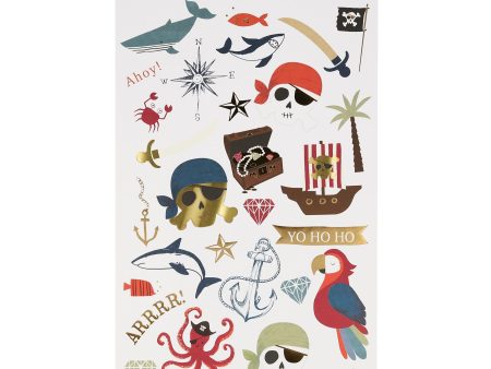 Pirate Tattoo Sheets (2 Pack) For Cheap