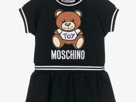 Baby Girls Black Cotton Dress For Discount