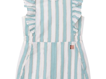 Baby Boys & Girls Blue Stripe Jumpsuit For Sale