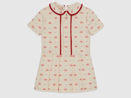 Baby Girls Cream Logo Wool Dress Online Hot Sale