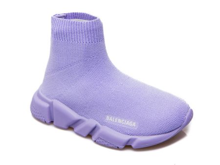 Boys & Girls Purple Logo Trainers For Cheap