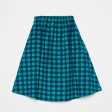 Girls Blue Check Corduroy Skirt For Discount