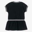 Baby Girls Black Cotton Dress For Discount