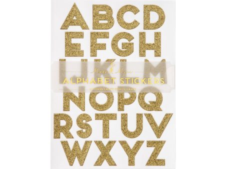 Gold Glitter Alphabet Sticker Sheets (10 Pack) For Cheap