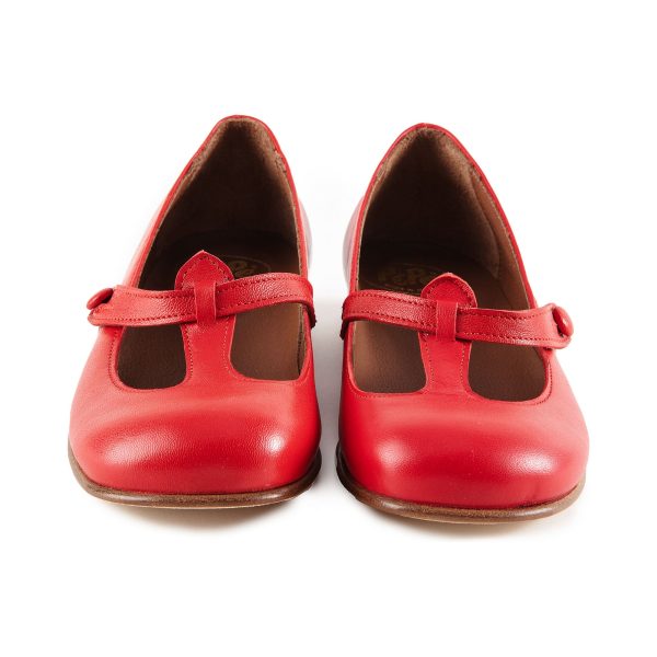 Boys & Girls Red Leather Sandals Discount