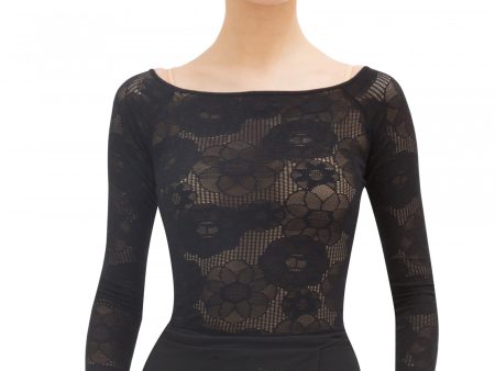 Girls Black Lace Ballet Top Online Sale