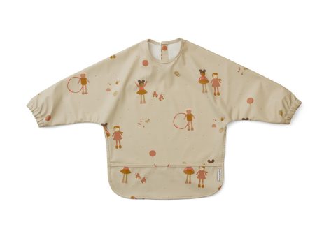 Baby Boys & Girls Beige Printed Cape Bib For Discount