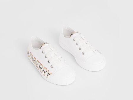 Boys & Girls White Logo Shoes Supply