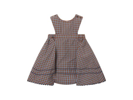 Baby Girls Brown Check Cotton Skirt Hot on Sale