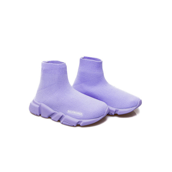 Boys & Girls Purple Logo Trainers For Cheap