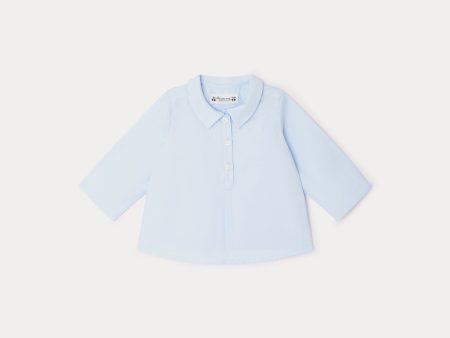 Baby Boys & Girls Blue Cotton Shirt Cheap