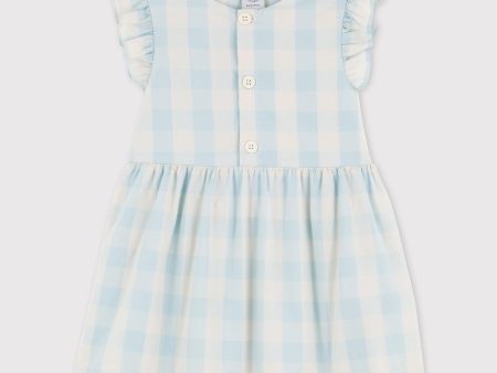 Baby Girls Blue Check Dress Online now