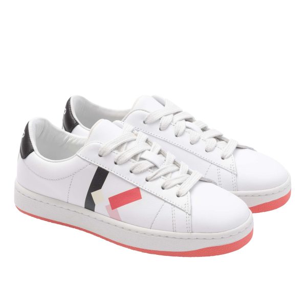 Boys & Girls White Logo Trainers on Sale