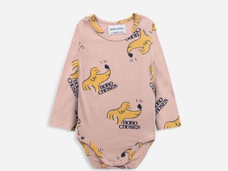 Baby Boys & Girls Brown Dog Cotton Babysuit Hot on Sale