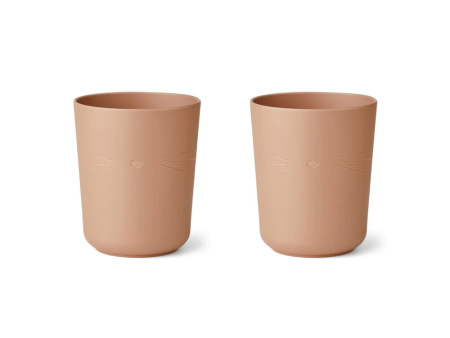 Boy & Girls Pink Cat Cup(2 Pack) Sale