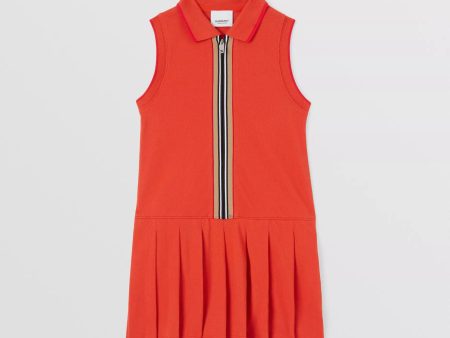 Girls Red Cotton Polo Dress Online Hot Sale