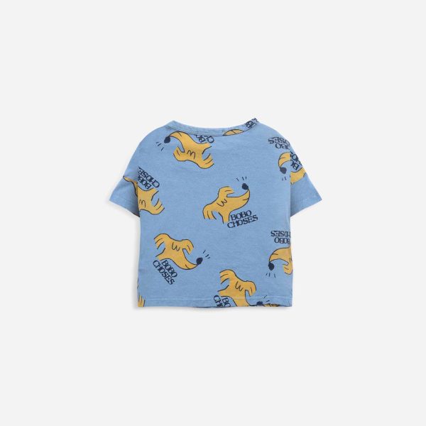 Baby Boys & Girls Blue Cotton T-Shirt Hot on Sale