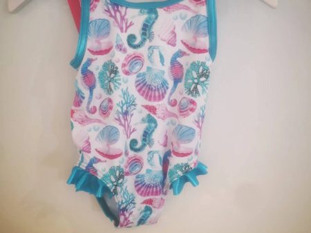 Girls Blue Ruffle Swimsuit Fashion