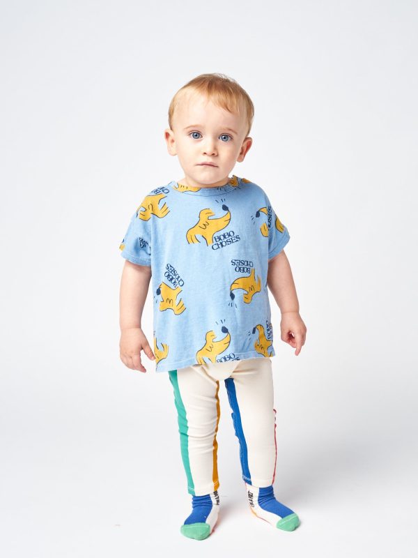 Baby Boys & Girls Blue Cotton T-Shirt Hot on Sale